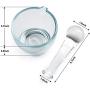 Ultrassist 4oz Glass Mortar and Pestle Bowl, Medicine Grinder and Mixer for Pharmacy or Science Lab