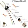1PZ MO5-S01 Starter Relay Solenoid Replacement for Yamaha Waverunner 500 650 700 GP1200 GP760 SJ650 WJ500 Mercury Outboard 30hp 40hp 50hp
