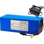Wnicek 36V 20AH 10S 4P E-Bike Battery XT60 Plug Li-ion Battery Pack Rechargeable Lithium Battery for 750W 500W 350W 250W 200W Motor with Charger and BMS