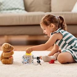 Busy Cube Enlightenment Toys,Busy Activity Cube,Wooden Montessori Toys for 3-6 Year Old, Sensory Toys Busy Board for Toddlers, Travel Fidget Toys Baby Box(Faucet Busy Box)