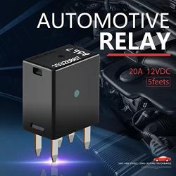 15328867 Compatible with GMC Buick Chevy Ac Compressor Clutch 12077866, 13500126 Relay Engine Cooling Fan Motor Multi-Purpose Relay 5 Pin 12 VDC 20A