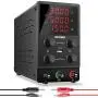 Alimentation CC Ajustable NICE-POWER : 30V 5A, Commutateur Régulé Précision Élevée, Écran LED à 4 Chiffres, Port USB 5V/2A, Sortie Test Lead et Câble d'Alimentation d'Entrée Alimentation CC Ajustable NICE-POWER : 30V 5A, Commutateur Régulé Précision Élevée, Écran LED à 4 Chiffres, Port USB 5V/2A, Sortie Test Lead et Câble d'Alimentation d'Entrée