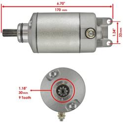 Caltric compatible with Starter Suzuki Atv Lt-Z400 Z Quadsport 398 2003-2009