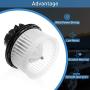 A-Premium Heater Blower Motor with Fan Cage Replacement for Chevrolet Silverado Avalanche Suburban Tahoe GMC Sierra Yukon Cadillac Escalade