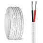 Kimbluth 8 Gauge Duplex Marine Wire Tinned Copper Boat Cable, 20ft 8 AWG Standard USA OFC Oxygen Free Copper Wire for Automotive Boat Speakers Solar Outdoors