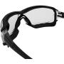 Birdz Eyewear Gasket Safety Padded Motorcycle Sport Sunglasses Black with Clear Lens