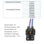 3 Pins Blower Motor Resistor Connector Replace Wiring Harness for Chevy, GMC Silverado, Tahoe, Suburban, Sierra, Yukon XL - AC,Replace 8e5h-19e624-a, 89018778, 89019351, 1581773