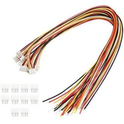 20 Sets Jst 2.0 Ph 4 Pin Connector Plug, Include 10 Sets Mini 4 Pin Jst Ph2.0 Connector Plug Female with 150mm Cable Wire & 10 Piece Male Micro Jst Ph2.0mm 4Pin Connector Plug
