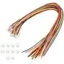 20 Sets Jst 2.0 Ph 4 Pin Connector Plug, Include 10 Sets Mini 4 Pin Jst Ph2.0 Connector Plug Female with 150mm Cable Wire & 10 Piece Male Micro Jst Ph2.0mm 4Pin Connector Plug