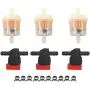 munirater 1/4 in Line Shut Cut Off Valve Clamp Fuel Gas Filter Replacement for Briggs & Stratton Yamaha Motorcycle Lawn Mower Tractor