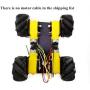 SZDoit Premium 4WD Mecanum Wheel Car Chassis MC100 with Metal Frame, 4pcs TT DC Motor, 60mm Mecanum Wheels, AI ROS Robotic Model for Arduino / Raspberry Pie, Teens Science STEAM Education Platform Kit