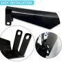 YeSeHow Large Motorcycle Handguards Coffin Cut Hand guards Compatible with Sportster Touring Street Glide Road King Electra Glide 2007-2021