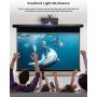 VIVIDSTORM-Projection Screens,Rotate/Spin ALR UST Motor Tension Screen,Electric Tab-tensioned Drop Down Screen,16: 9 Home Theatre System Compatible with UST Laser TV Projector,VBMSLUST84HA