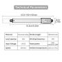 Justech 100mm Linear Actuator 12V 4-inch Linear Actuator Motor 32N Mini Linear Motor for Car RV Electric Door Opener Industrial Agricultural Machinery Clean Vessels Cargo Medical Window-Silver