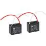 uxcell Ceiling Fan Capacitor CBB61 4uF 450V AC 2 Wires Metallized Polypropylene Film Capacitor 38x31x20mm for Electric Fan Pump Motor Generator 2Pcs