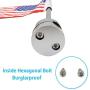 MASION Vivid Color Fade Resistant Motorcycle 6 x 9 American Flag with Flag Pole Mount for Honda Goldwing CB VTX CBR Yamaha Harley(2 USA Flag+1 Flag Pole Mount)