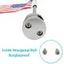 Vivid Color Fade Resistant Motorcycle 6 x 9 American Flag with Flag Pole Mount for Honda Goldwing CB VTX CBR Yamaha Harley Davidson(2 Flag Pole Mount + 4 USA Flag)