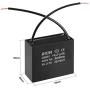 uxcell Ceiling Fan Capacitor CBB61 16uF 450V AC 2 Wires Metalized Polypropylene Film Capacitors 58x28x50mm for Water Pump Motor Generator