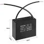 uxcell Ceiling Fan Capacitor CBB61 16uF 450V AC 2 Wires Metalized Polypropylene Film Capacitors 58x28x50mm for Water Pump Motor Generator