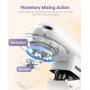 CHeflee Stand Mixer, 6 Quart, 600W Pure Copper Motor Kitchen Electric Mixer, 6+P Speed, Planetary Mixing Action, Household Food Mixer with Dough Hook, Wire Whip & Beater, White