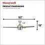 Honeywell 50604-01 Eamon Modern Ceiling Fan, Remote Control, LED, 52 inches, Brushed Nickel
