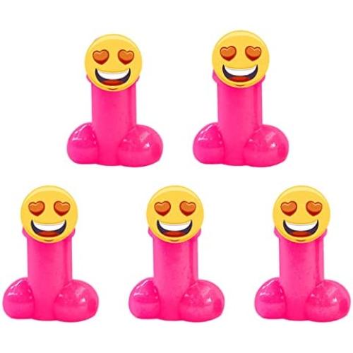 Prank Valve Stem Caps, Ronfin 5 Pack Tire Valve Cover for Prank-Gag Fits for Cars, Trucks, SUVs, Auto, Bikes, Motorcycles,Trucks（Pink）