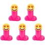 Prank Valve Stem Caps, Ronfin 5 Pack Tire Valve Cover for Prank-Gag Fits for Cars, Trucks, SUVs, Auto, Bikes, Motorcycles,Trucks（Pink）
