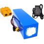 Wnicek 48V E-Bike Battery 13S3P 12Ah Lithium Battery Pack for 1000W 750W 500W 350W 250W 200W Motor for Electric Tools Power Wheelchairs Electric Scooters with BMS+ Charger