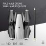 HR Drone with Brushless Motor For Adults,Foldable Drones with 4K FHD Camera Live Video And GPS Return Home,Quadcopter with Altitude Hold,Follow Me,Includes Carrying Bag（Black）