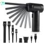 Air Duster, Portable Air Blower Cordless for Computer with 50000 RPM Improved Motor Electric Compressed Air Duster for Keyboard Laptop PC Camera Cleaning, Rechargeable