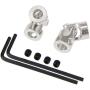 TAKANISHI 2PCS Universal Joint Couplings Connector Metal 5x5mm 6x6mm RC Motor Boat Robot Shaft combination Connector Coupler (6x6mm)