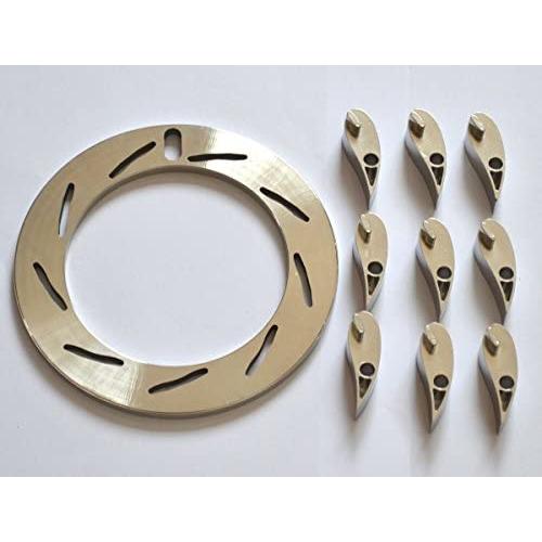Abcturbo Turbocharger GT37VA GT3782VA Unison Ring Nozzle Ring + 9 Vanes 3C3Z-6C885-A for Ford Powerstroke 6.0 239KW Engine Navistar