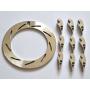 Abcturbo Turbocharger GT37VA GT3782VA Unison Ring Nozzle Ring + 9 Vanes 3C3Z-6C885-A for Ford Powerstroke 6.0 239KW Engine Navistar