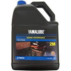 YAMAHA LUB-2STRK-M1-04 Yamalube 2M Marine 2-Stroke Oil NMMA TC-W3 Gallon; LUB2STRKM104 Made