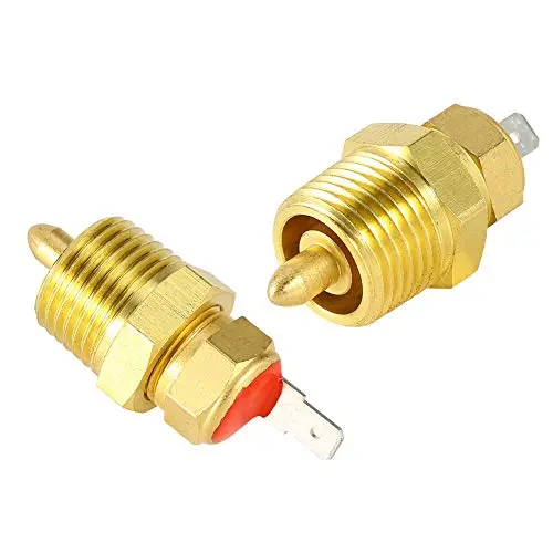 Fan Thermostat Temperature Switch, 195 to 210 Degree Electric Engine Cooling Fan Thermostat Temp Switch 3/8 NPT