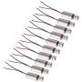 DC1.5-3.7V 6mm x 12mm Vibration Motor Miniature Micro Vibration Coreless Motor 12000RPM Small Electric Motors with 2 Wires - (10 Pcs)