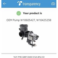 OEM Pump W10425238, W10605427