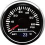 MOTOR METER RACING Universal 2 in 1 Waterproof EGT & Boost Gauge Kit Exhaust Gas Temperature Pyrometer IP-67 Rustproof UV Protection Anti-Fog 1600F 60PSI 2-1/16