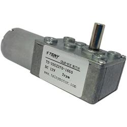 BEMONOC High Torque Dc 12v Low Speed 2RPM Reversible Worm Gear Motor of Miniature Metal Motor with Shaft 6mm