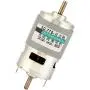 775 DC 12V/24V 50W High Torque Electric Motor, 4500/9000RPM Dual Output Shaft Ball Bearing Electric DC Motor Driver for DIY Parts by Walfron (24V9000RPM)
