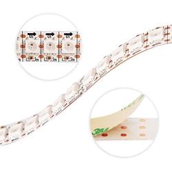 WS2812B ECO LED Strip,BTF-LIGHTING Chasing Effects 5050SMD Individually Addressable 3.3FT 144(2X72) Pixels/m Flexible White FPCB Dream Color IP30 Non-Waterproof for Bedroom DIY Projects DC5V