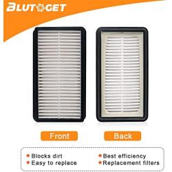 1008 Vacuum Filters 2 + 2 Pack by Blutoget - Replacement for Bissell 1008 CleanView Upright Vacuums 9595A, 1819, 1822, 1825, 1831, 1330 1332 - Compare to Part 2032663 and 1601502 (2 Pre-Motor Foam Filters 2 Post-Motor Filters 1 brush )