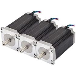 STEPPERONLINE 3PCS 3Nm Nema 23 Stepper Motor 4.2A 4-wires 10mm Shaft DIY CNC Mill Lathe Router