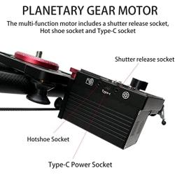 ASHANKS Camera Slider Motorized, APP Carbon Fiber Track Dolly Rail , Follow Focus & 120°Panoramic Shooting for Time-Lapse/Video Photography,Silent Motor, Compatible for Android/iOS,48in/120cm, A300S