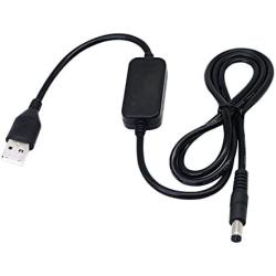 SinLoon 3.28ft USB 5V to DC 12V Converter Step Up Voltage Converter Power Cable,for Camera, Desk lamp, Speakers, Blue Tooth Headset, and Other 5V Devices.(5.5 x 2.1mm)