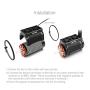 SKYRC SK-400008-15 Twin Motor 5 to 7.4 Volt Cooling Fan with Housing, Power Cable, and Fasteners for 1/5 Scale Hobby Remote Control Car