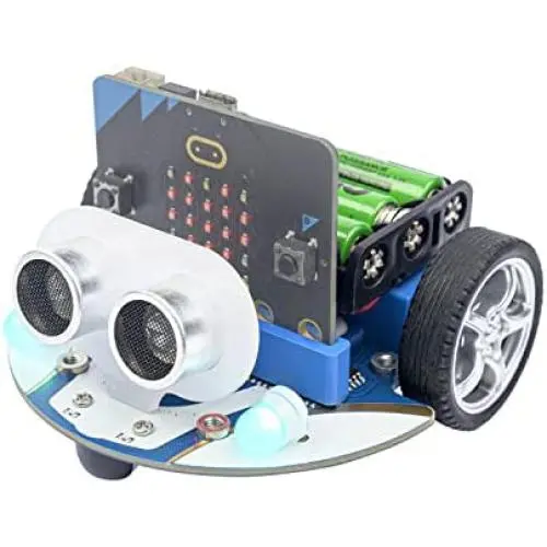 Kit Robot Miniature Mignon ELECFREAKS Compatible avec BBC Micro:bit V2 et V1, Kit de Construction de Robot Programmable DIY, Projet Éducatif STEM, Voiture Programmable avec Code Makecode (Sans Micro:bit) Kit Robot Miniature Mignon ELECFREAKS Compatible avec BBC Micro:bit V2 et V1, Kit de Construction de Robot Programmable DIY, Projet Éducatif STEM, Voiture Programmable avec Code Makecode (Sans Micro:bit)