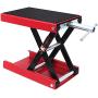 XKH- Heavy Duty Motorcycle Lift Scissor Jack Center Hoist Stand For 1,100LBS Weight Capacity/ATV/Dirt bikes/Smaller Similar Vehicles [P/N: ET-CAR-FIX012-BK+RED]
