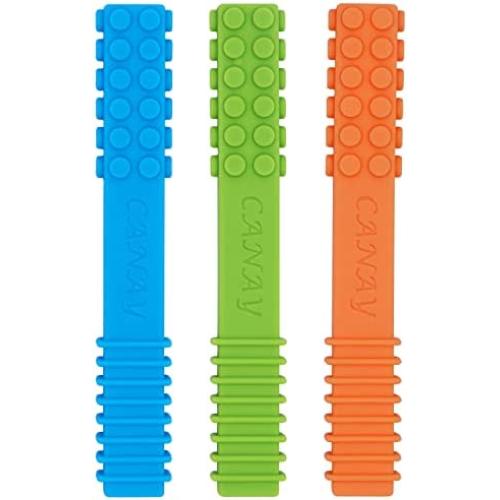 Sensory Chew Stick Toys (3 Pack) - Designed for ADHD, Autism, SPD, Oral Motor Stimulation, Special Needs - Extra Tough Sensory Oral Motor Chew Tool for Aggressive Chewer (for 0-12 Year Old Kids))