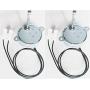 2PCS TYC-40 AC 12V 50/60Hz Synchronous Motor 5RPM CW/CCW 1-2W for LED Decoration Christmas Ornament (Shaft Length 33mm)